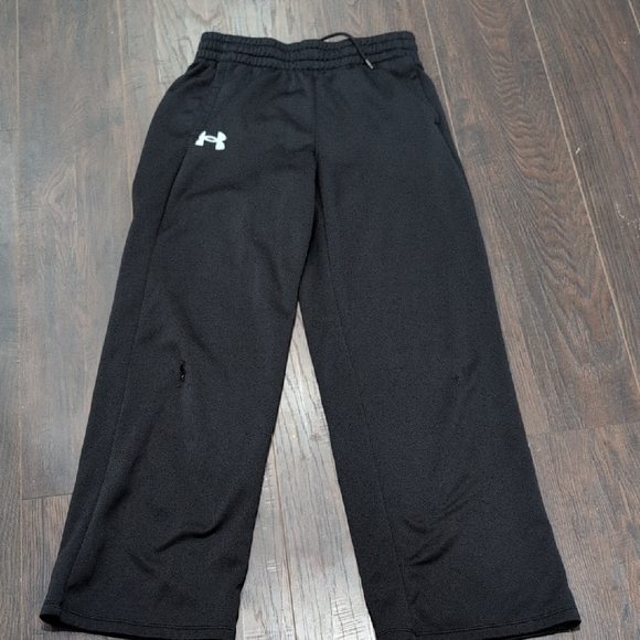 Under Armour Pants - Under Armour Kids Black Fleece Joggers with Logo